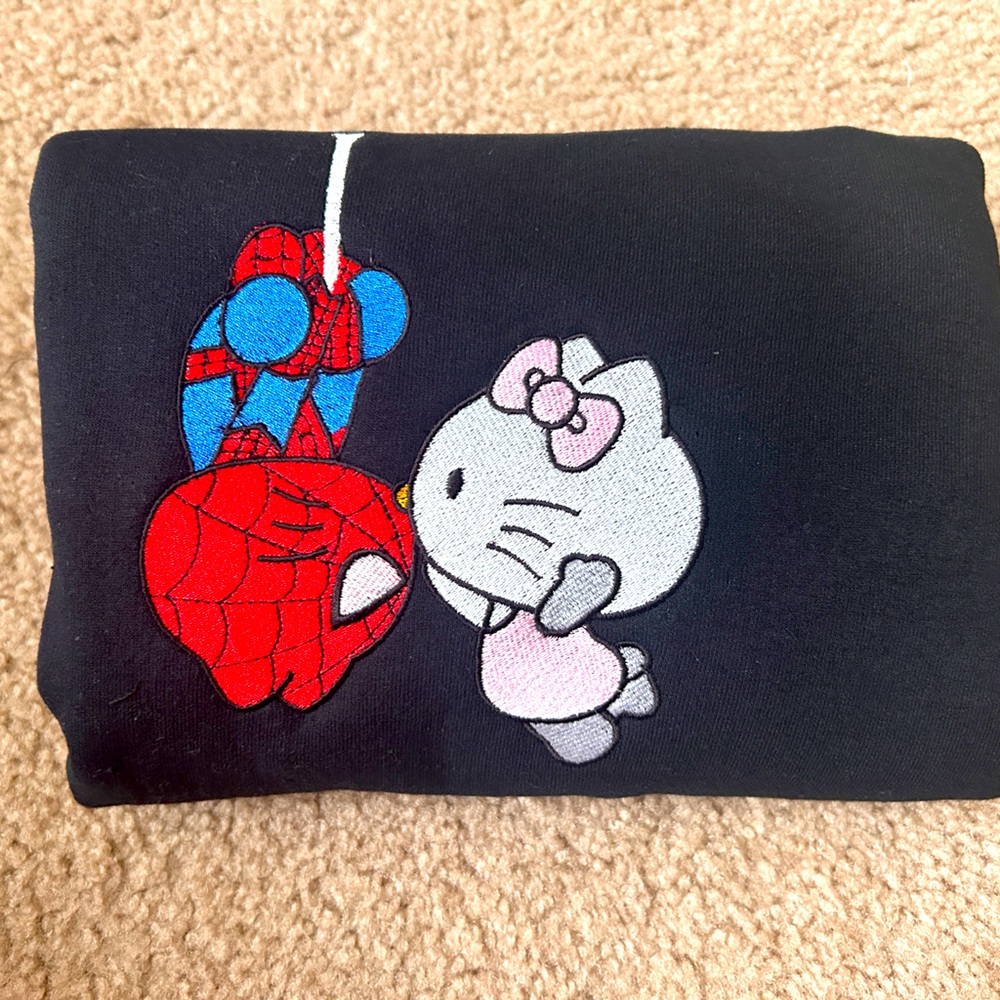 Spiderman X Hello Kitty Valentines Day Sweater